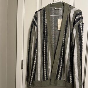 Reserved Green and Black Cardigan